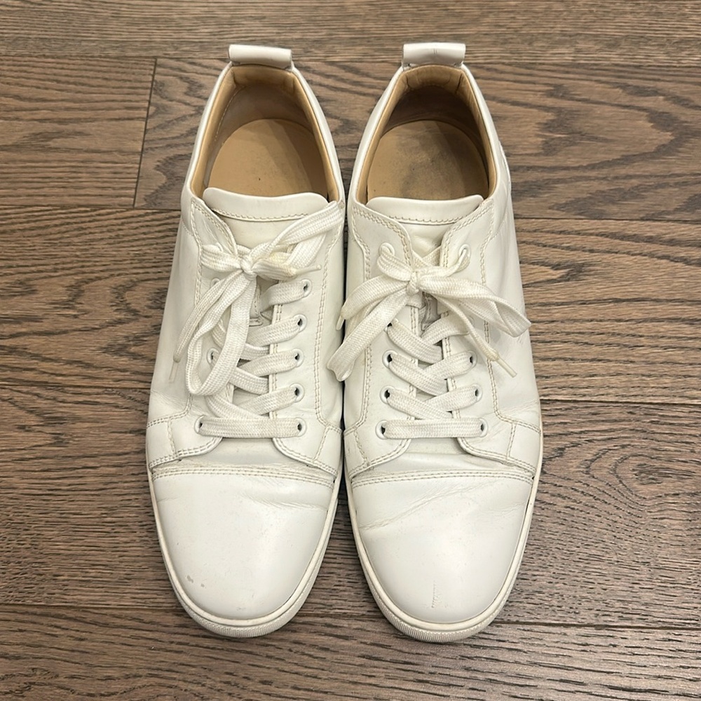 USED Men’s Christian Louboutin White Sneakers